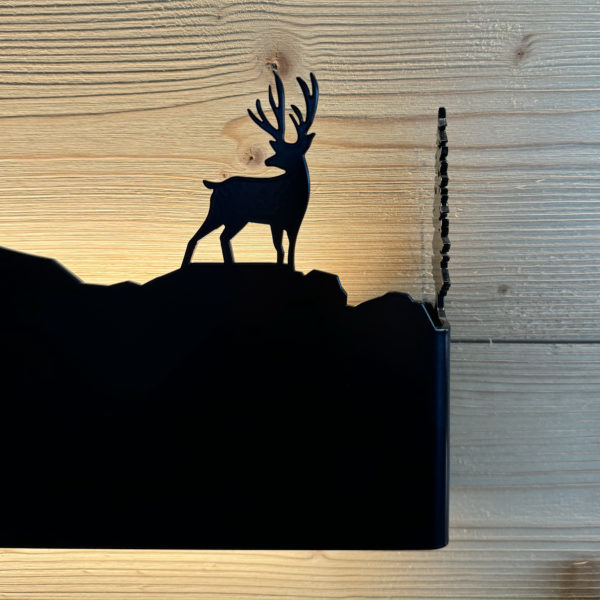 Vacher avec Dents-du-Midi et cerf – Image 3