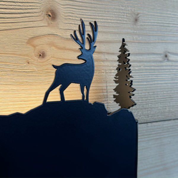 Vacher avec Dents-du-Midi et cerf – Image 4